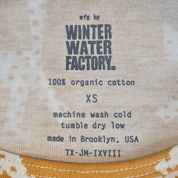 Winter Water Factory Helsinki Relaxed Fit Dress Cats Gold Size XS NWT - Picture 7 of 7